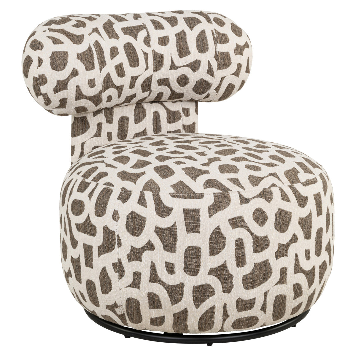 Richmond Möbel Lounge Stuhl Kaya drehbar weave brown | 215186