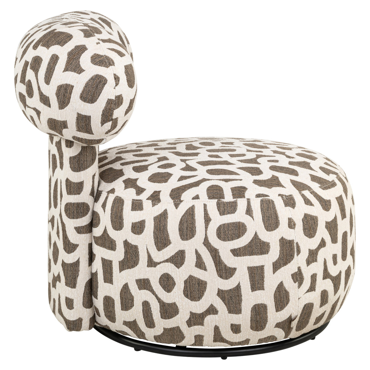 Richmond Möbel Lounge Stuhl Kaya drehbar weave brown | 215186