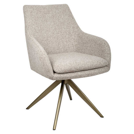 Richmond Möbel Esszimmerstuhl Lisonne drehbar Feuerresistent cayenne brown | 215441