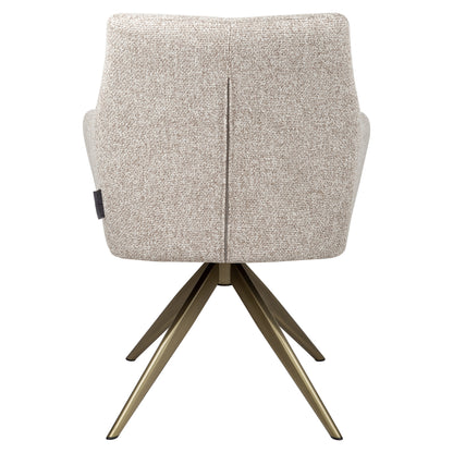 Richmond Möbel Esszimmerstuhl Lisonne drehbar Feuerresistent cayenne brown | 215441