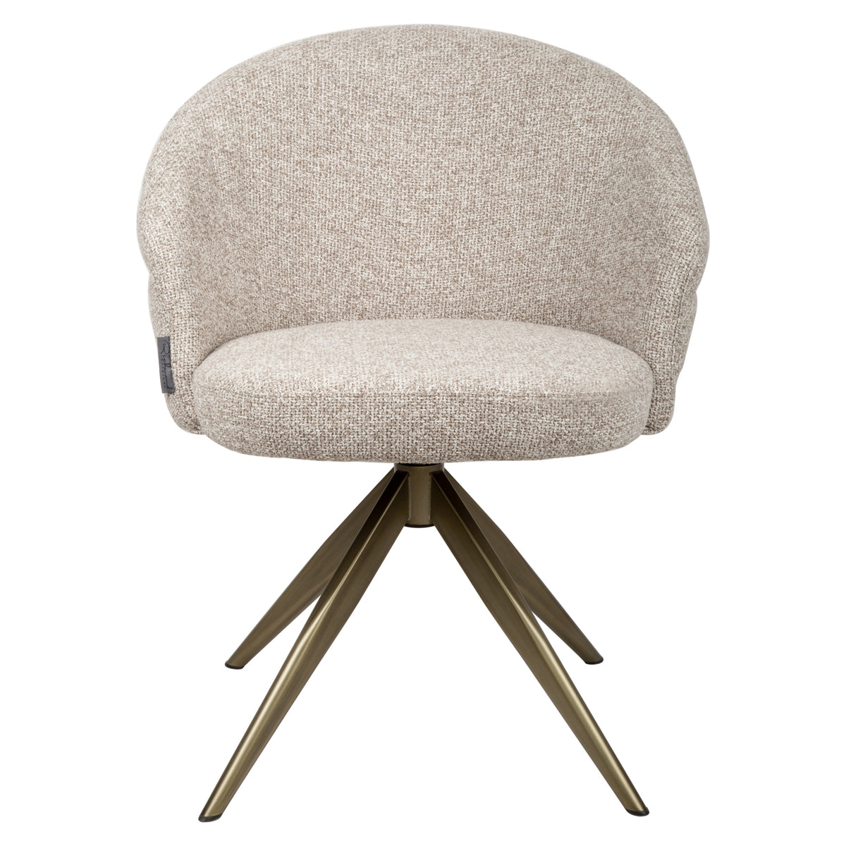 Richmond Möbel Esszimmerstuhl Zendaya drehbar Feuerresistent cayenne brown | 215442