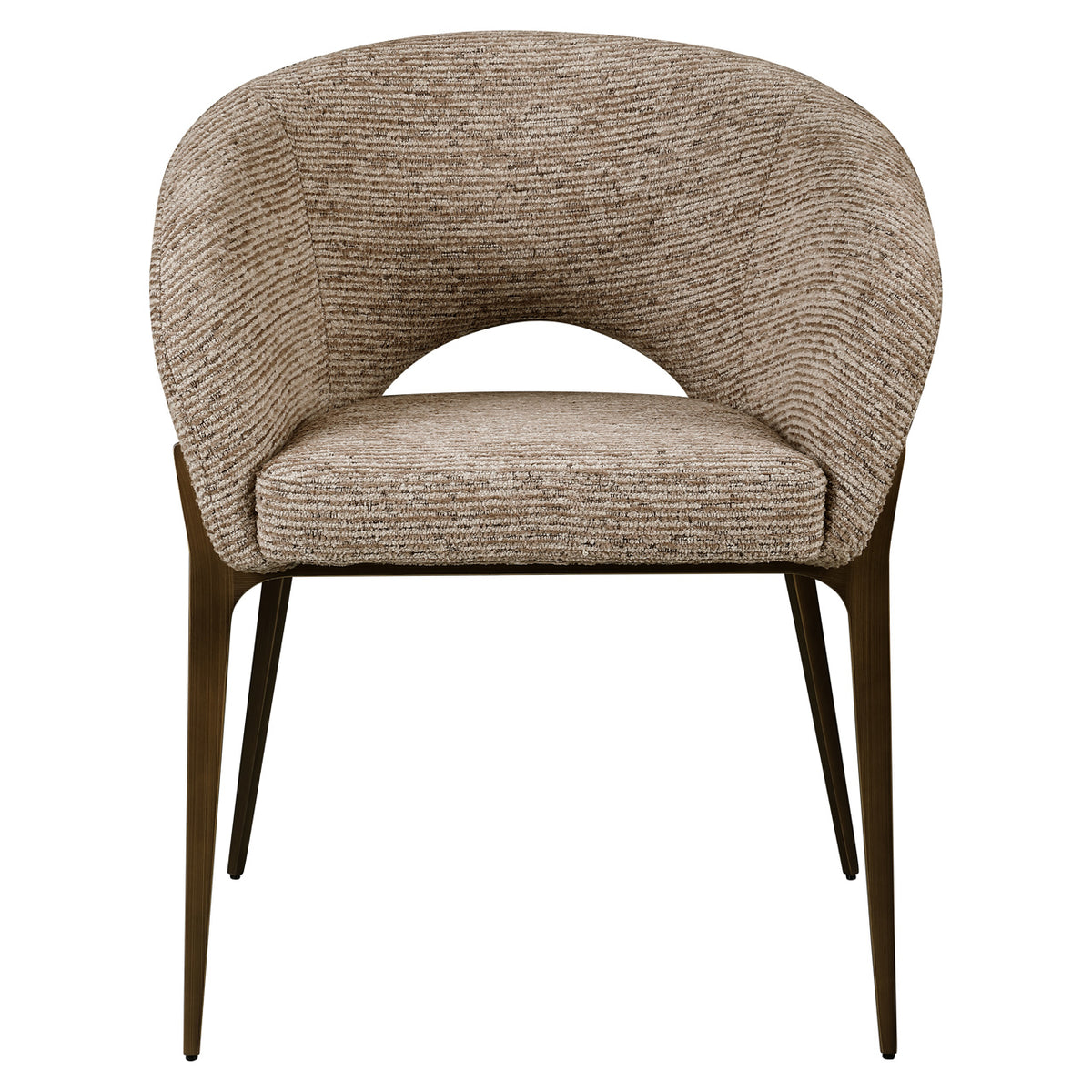 Richmond Möbel Esszimmerstuhl Kenzi Feuerresistent mocca linear | 215450
