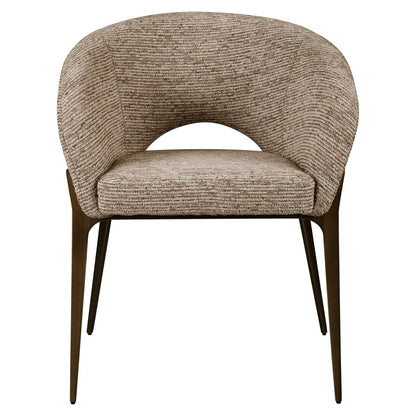 Richmond Möbel Esszimmerstuhl Kenzi Feuerresistent mocca linear | 215450