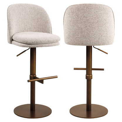 Richmond Möbel Barhocker Vesper drehbar mocca fancy | 215454