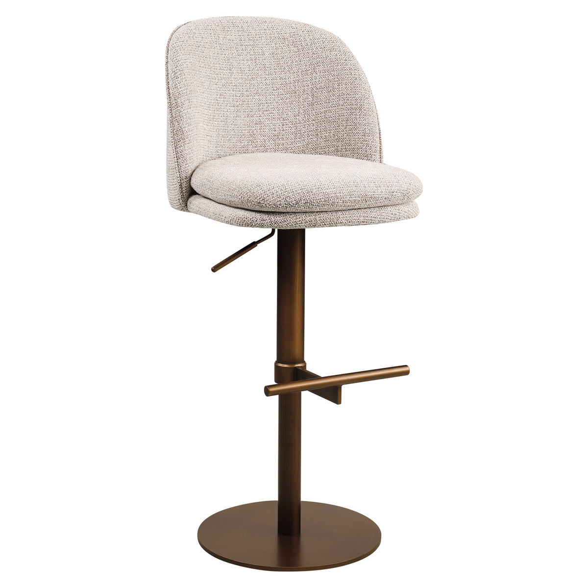 Richmond Möbel Barhocker Vesper drehbar mocca fancy | 215454