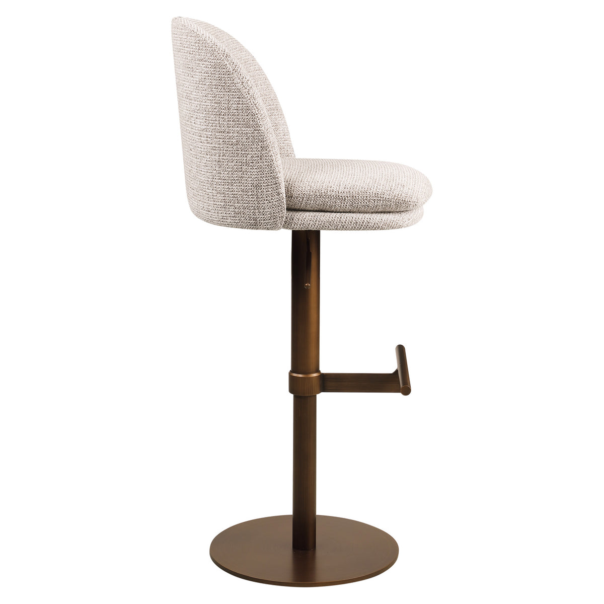 Richmond Möbel Barhocker Vesper drehbar mocca fancy | 215454