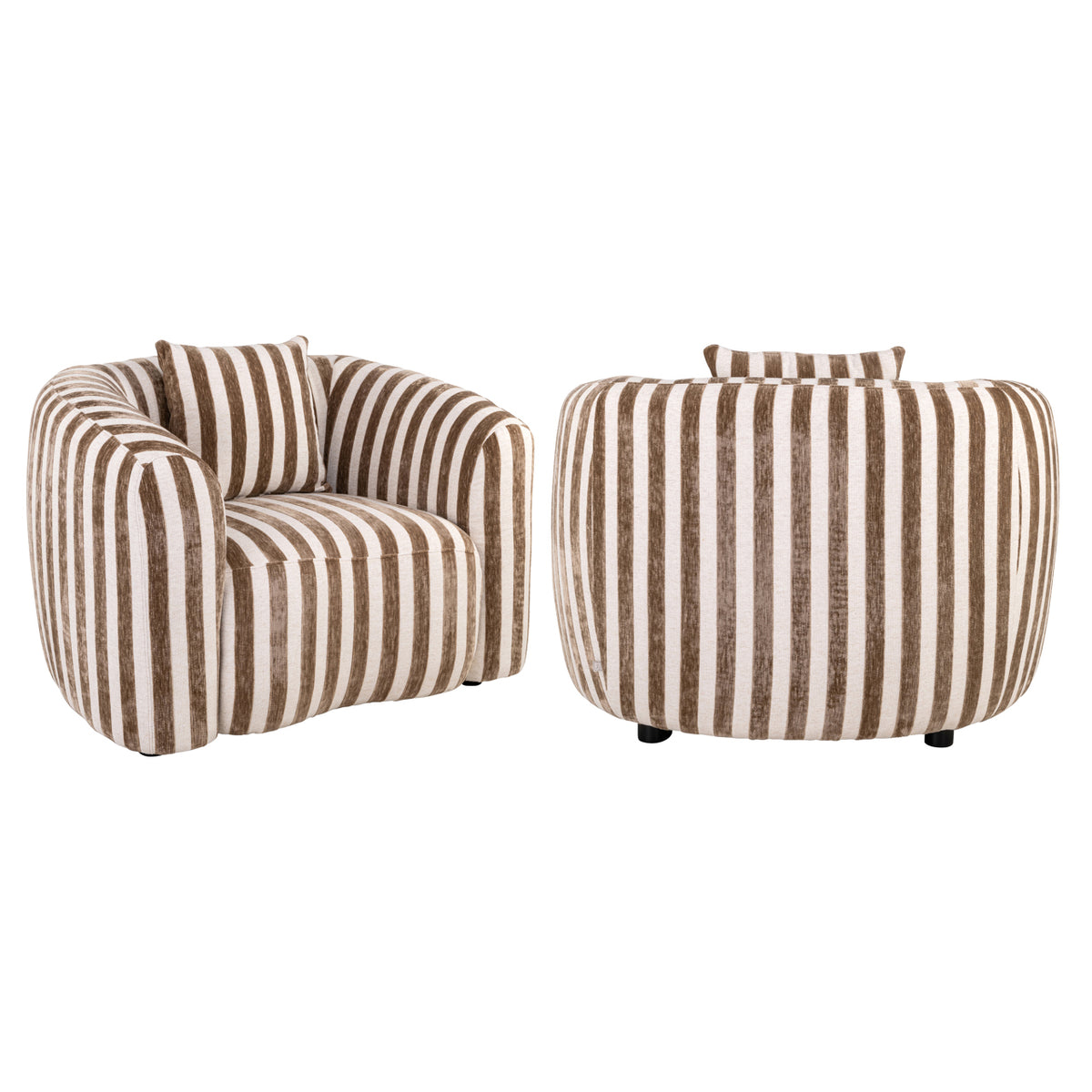 Richmond Möbel Lounge Stuhl Luxandra stripes sand | 215504