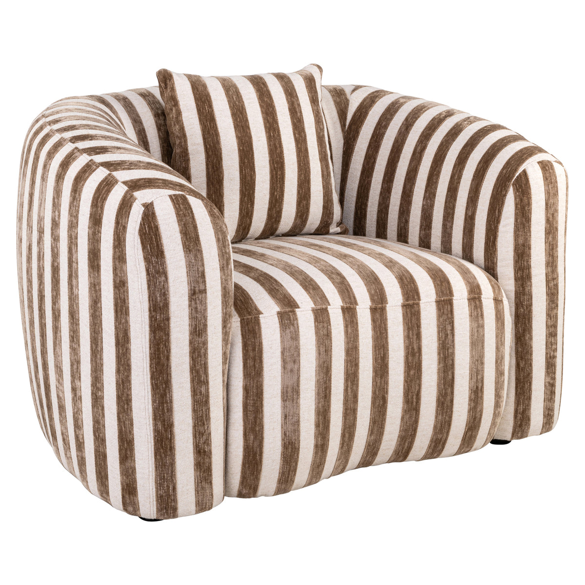 Richmond Möbel Lounge Stuhl Luxandra stripes sand | 215504