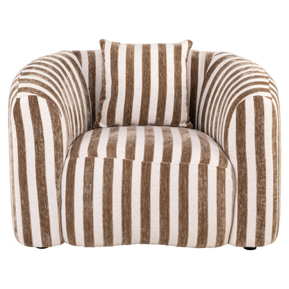 Richmond Möbel Lounge Stuhl Luxandra stripes sand | 215504