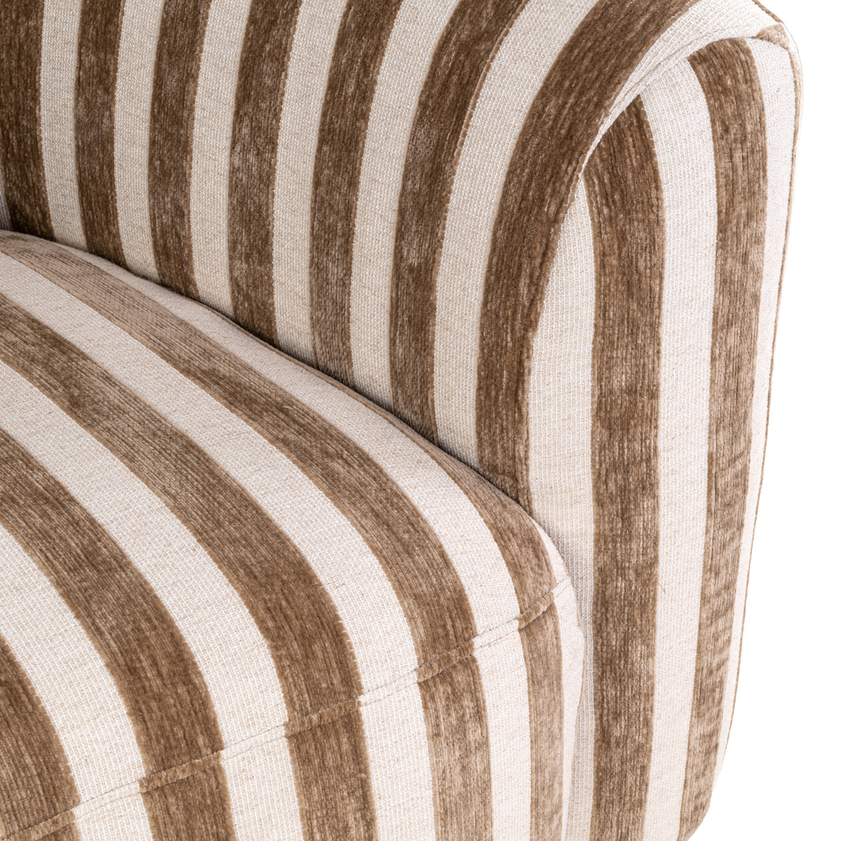 Richmond Möbel Lounge Stuhl Luxandra stripes sand | 215504