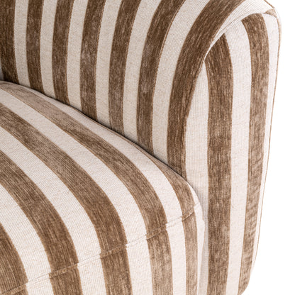 Richmond Möbel Lounge Stuhl Luxandra stripes sand | 215504
