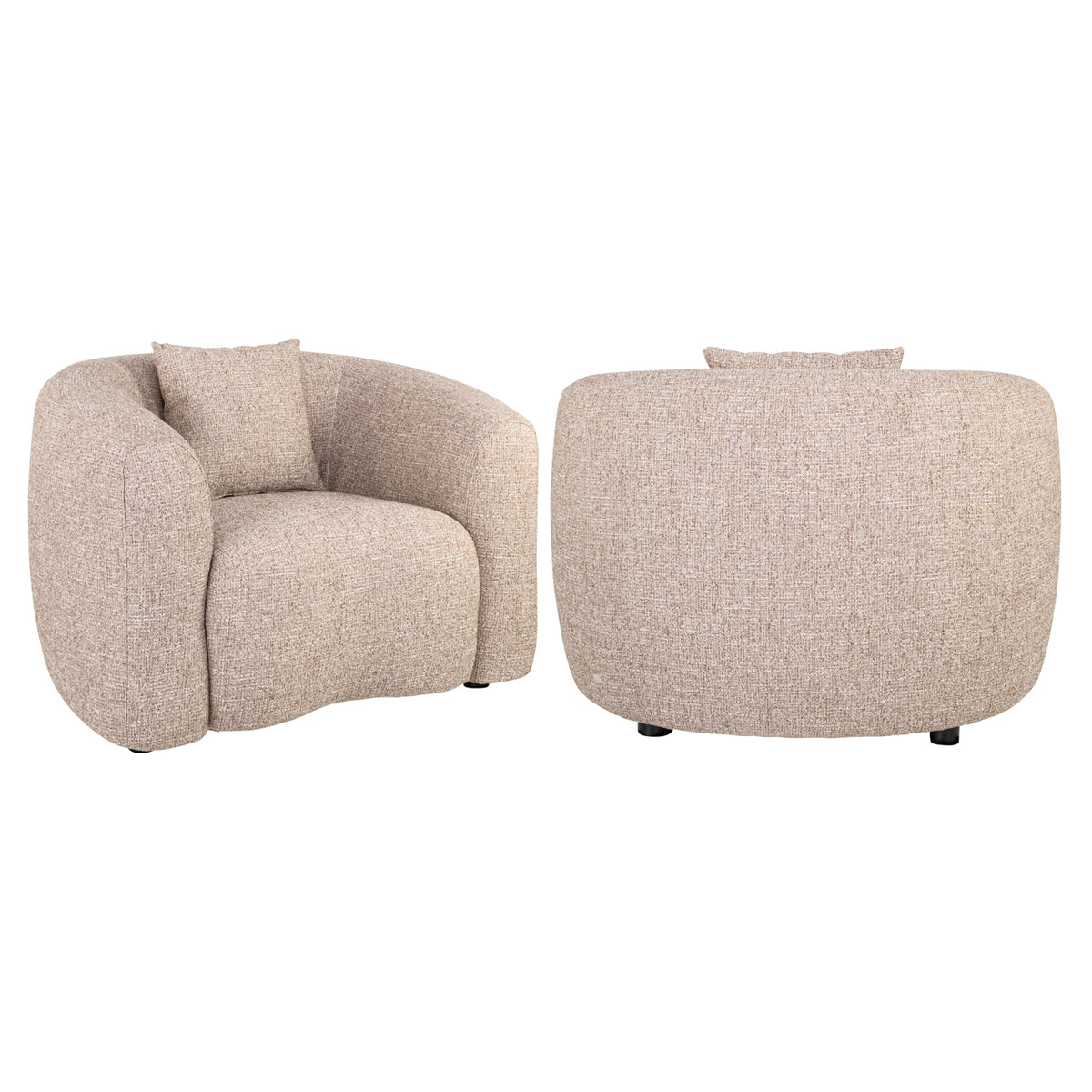 Richmond Möbel Lounge Stuhl Luxandra Feuerresistent sand tweed | 215506