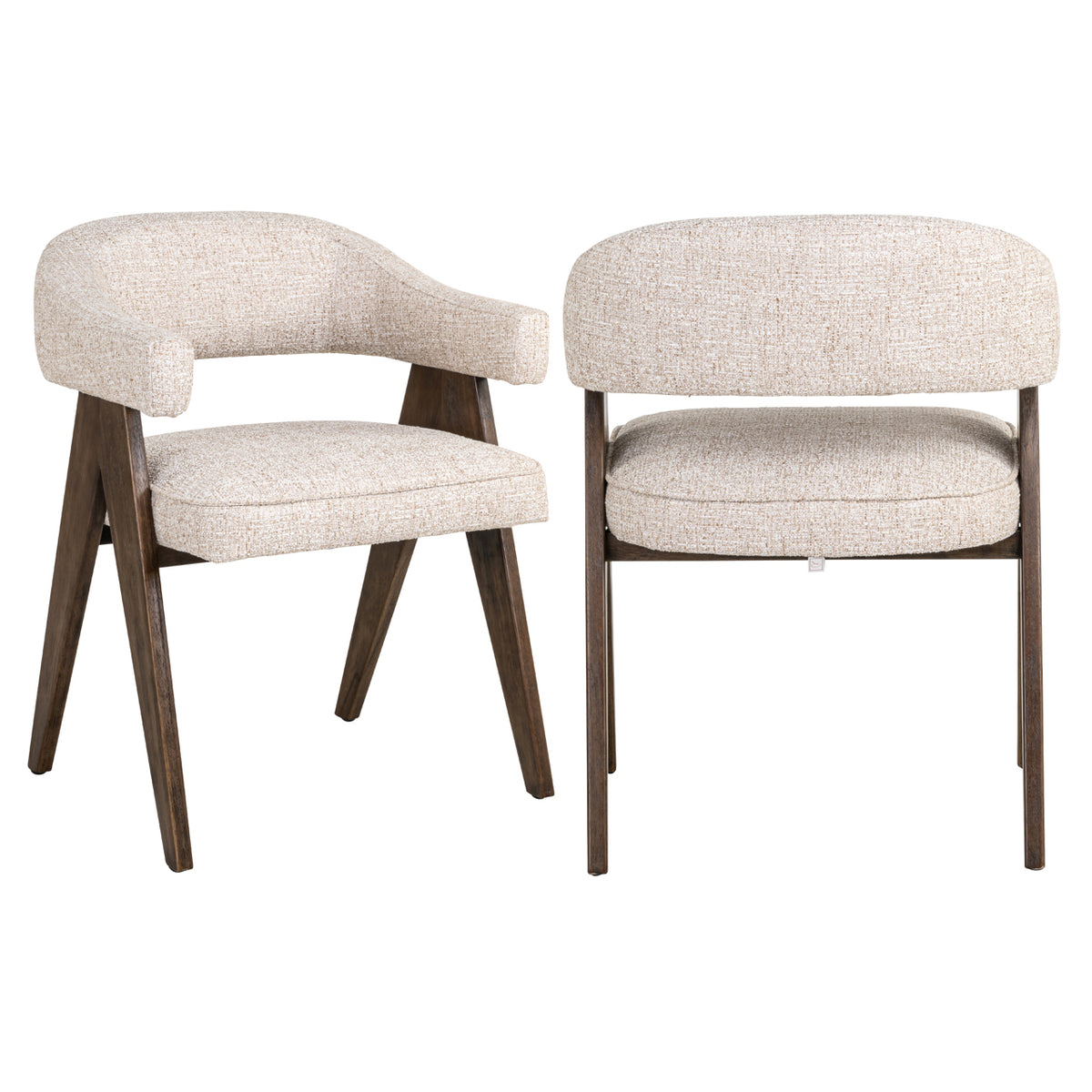 Richmond Möbel Esszimmerstuhl Mori Feuerresistent cream tweed | 215521