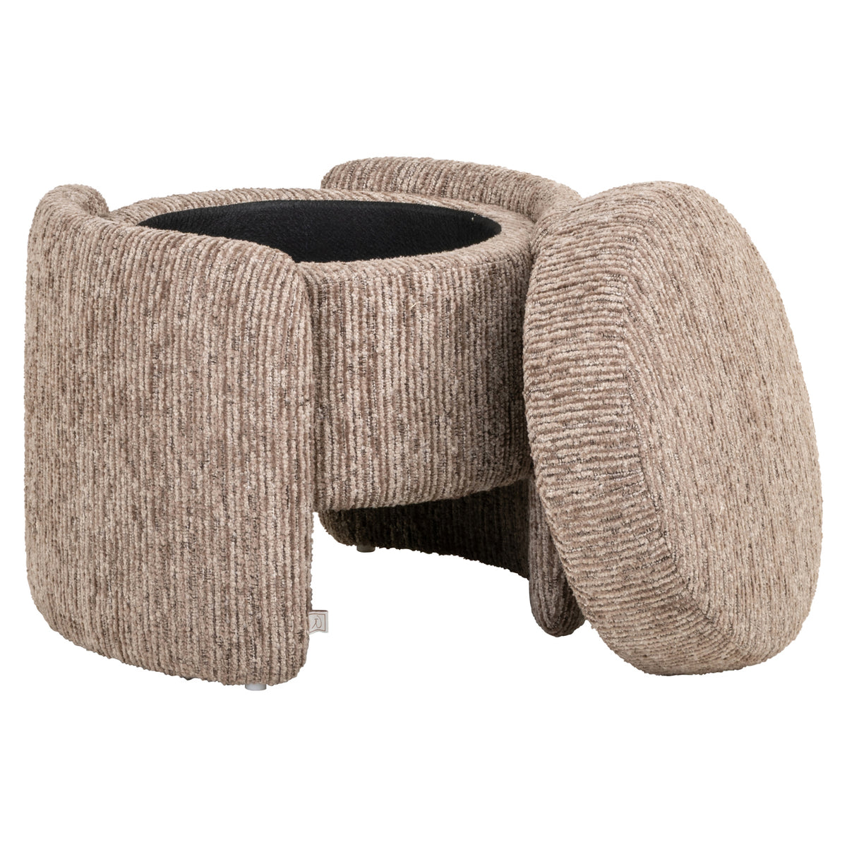 Richmond Möbel Hocker & Fußbank Cupid with storage mocca linear | 215525