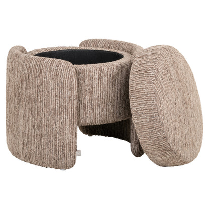 Richmond Möbel Hocker & Fußbank Cupid with storage mocca linear | 215525