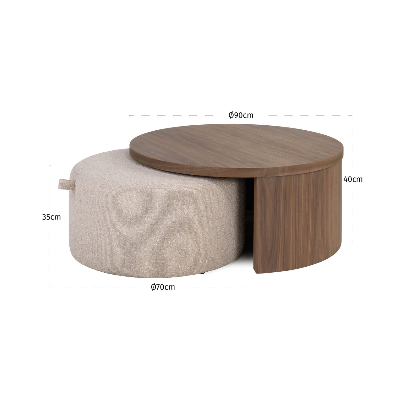 Couchtisch Windsor (Set von 2)