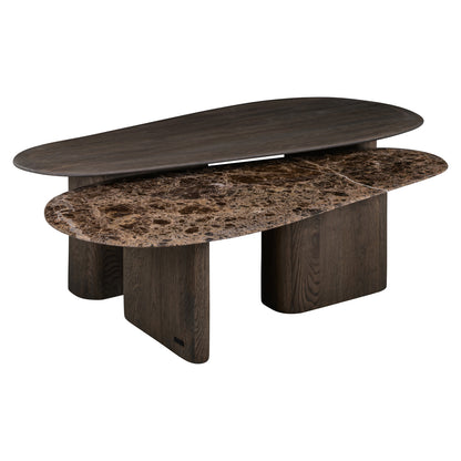 Richmond Möbel Couchtisch Castello (Set von 2) smoked charchoal | 215598