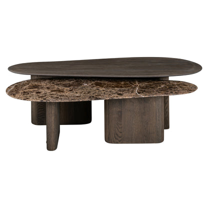 Richmond Möbel Couchtisch Castello (Set von 2) smoked charchoal | 215598