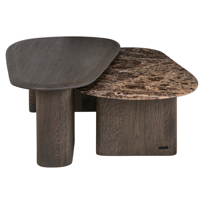 Richmond Möbel Couchtisch Castello (Set von 2) smoked charchoal | 215598