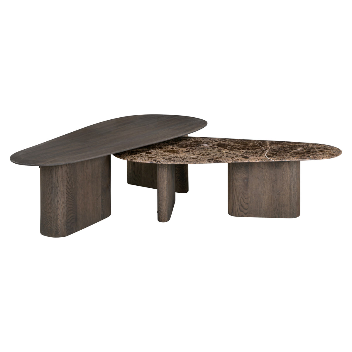 Richmond Möbel Couchtisch Castello (Set von 2) smoked charchoal | 215598