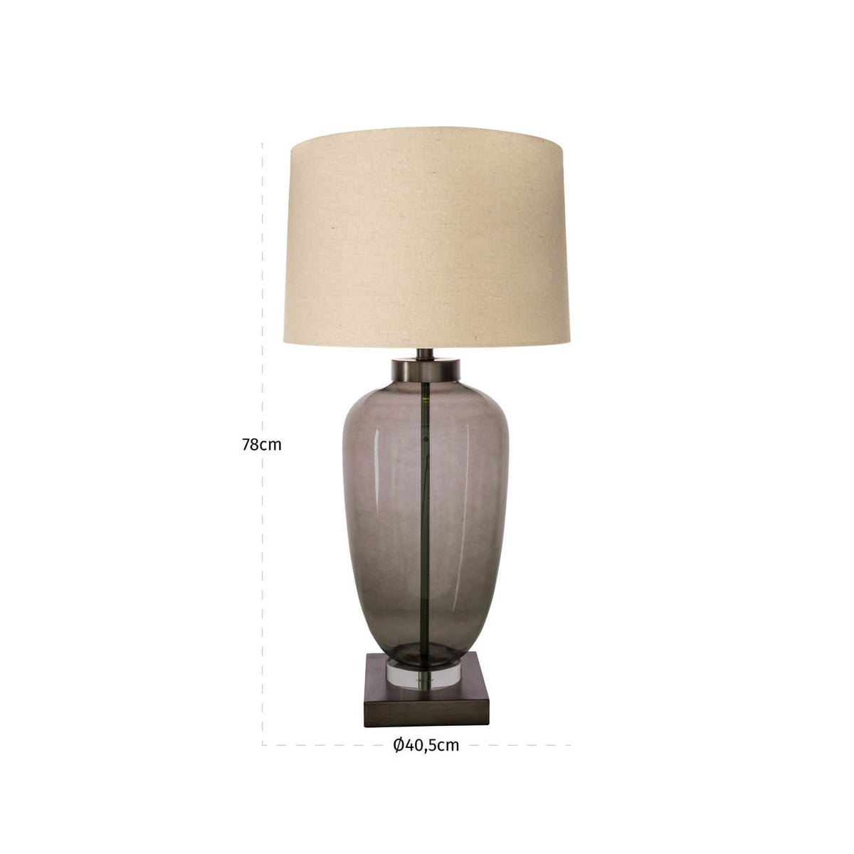 Richmond Möbel Tischlampe Monsoe smoke | 215655