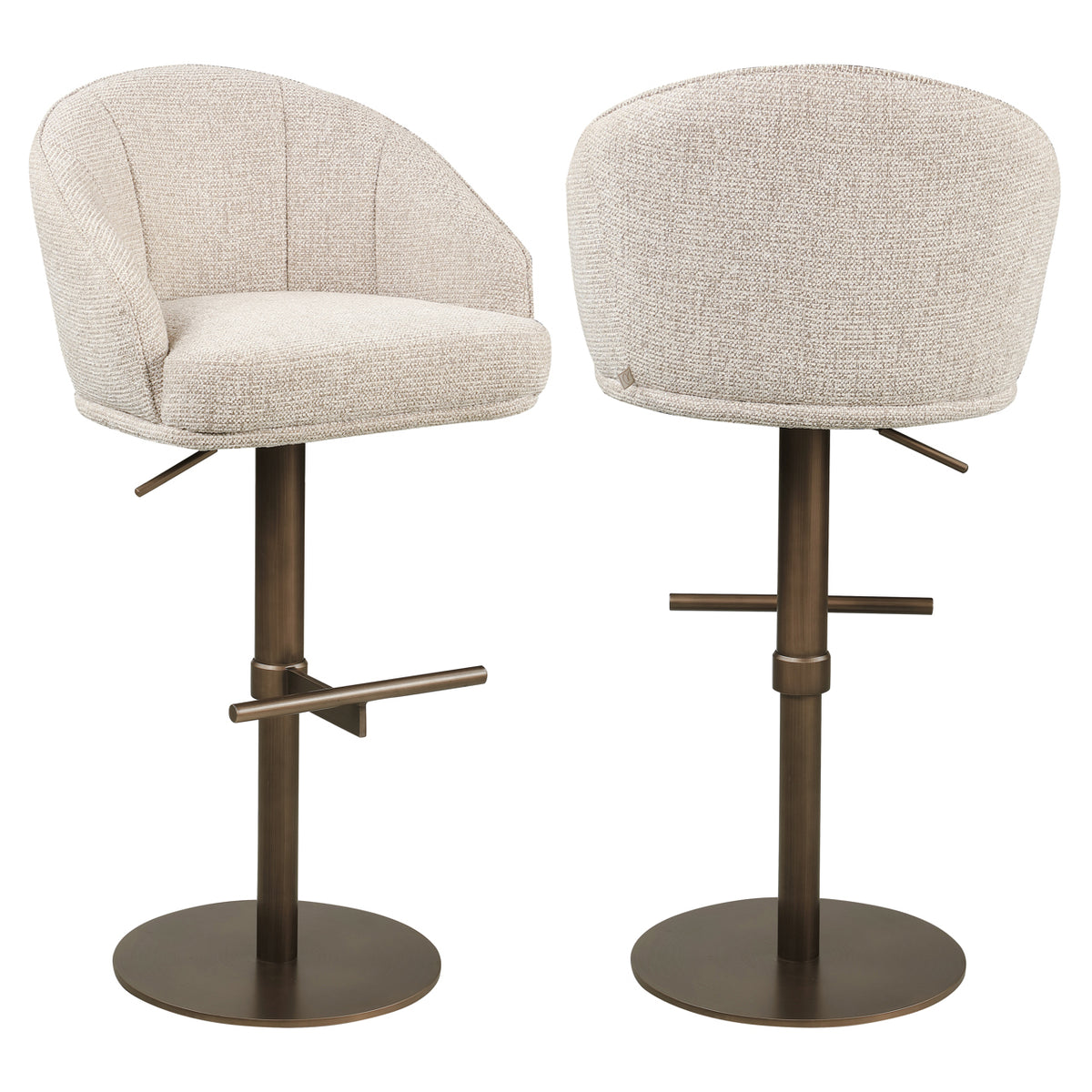Richmond Möbel Barhocker Beverly drehbar natural fancy | 215693