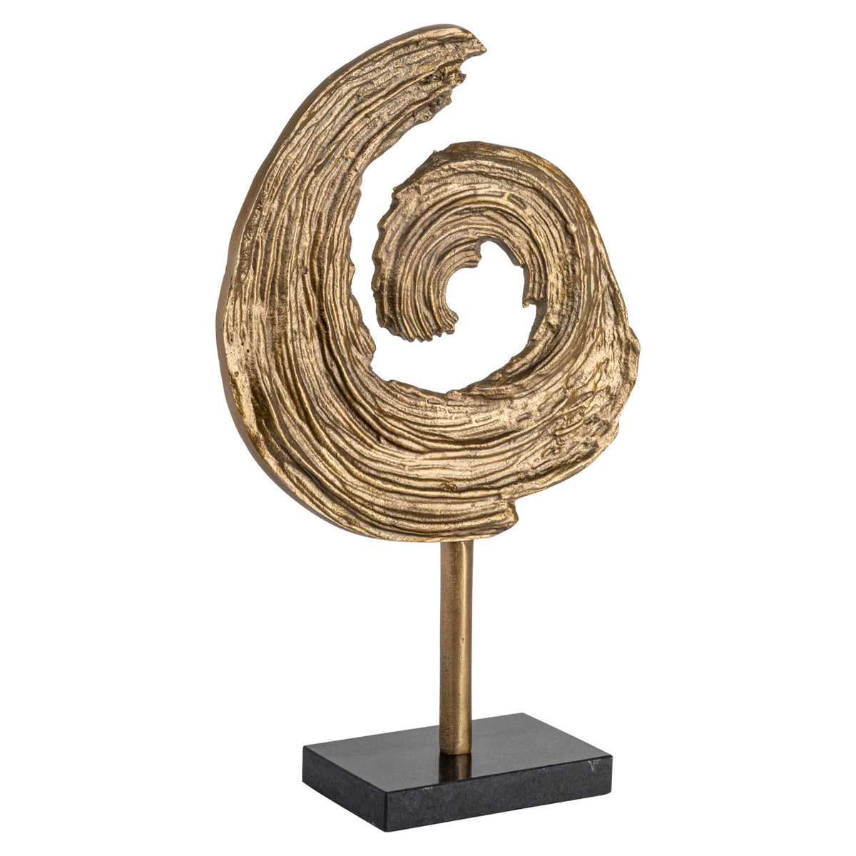 Richmond Möbel Dekoratives Objekt Swirl brass antique | 215784