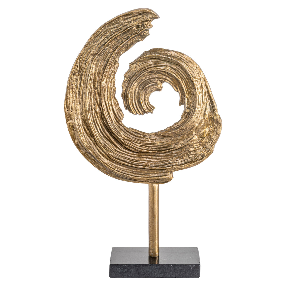 Richmond Möbel Dekoratives Objekt Swirl brass antique | 215784