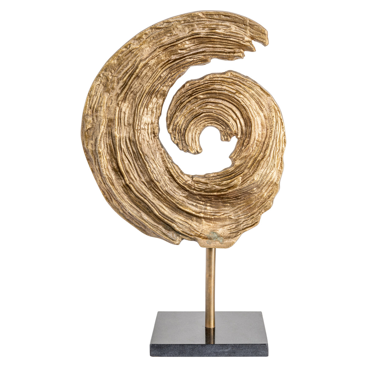 Richmond Möbel Dekoratives Objekt Swirl brass antique | 215785