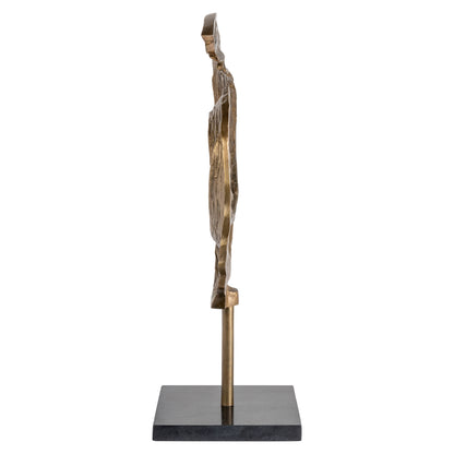 Richmond Möbel Dekoratives Objekt Swirl brass antique | 215785