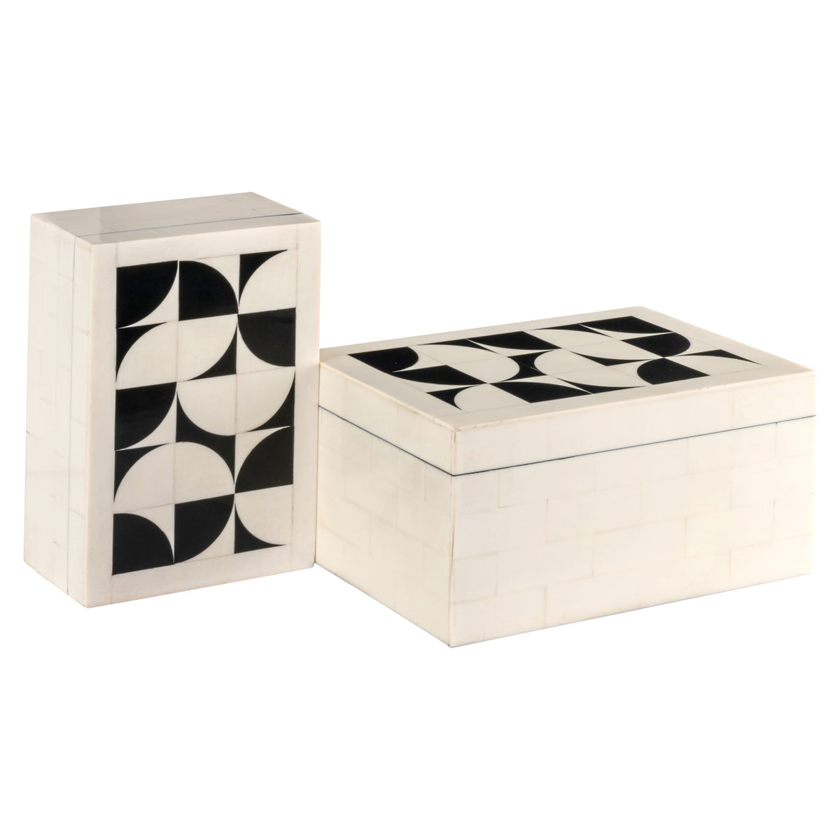 Richmond Möbel Aufbewahrungsbox Flake (Set von 2) white | 215801