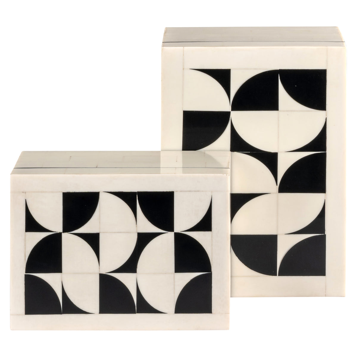 Richmond Möbel Aufbewahrungsbox Flake (Set von 2) white | 215801