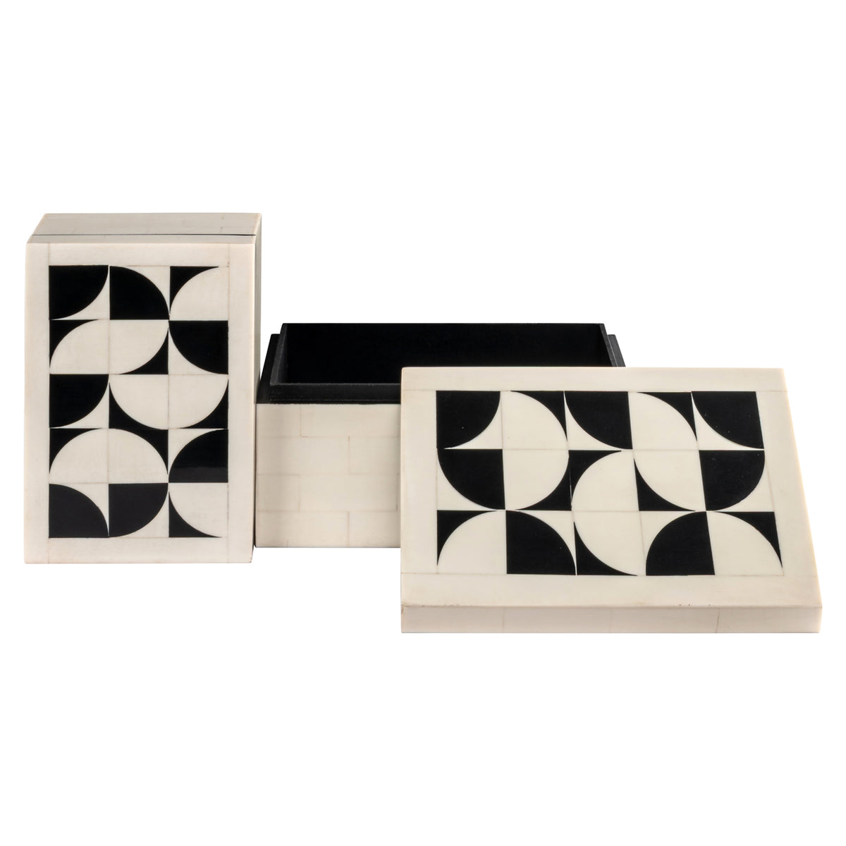 Richmond Möbel Aufbewahrungsbox Flake (Set von 2) white | 215801