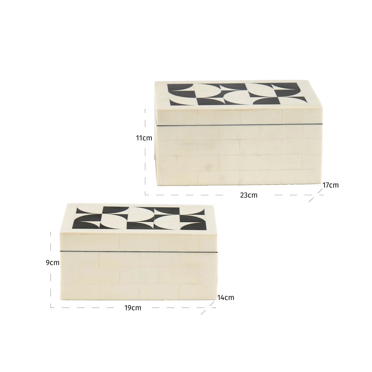 Aufbewahrungsbox Flake (Set von 2)