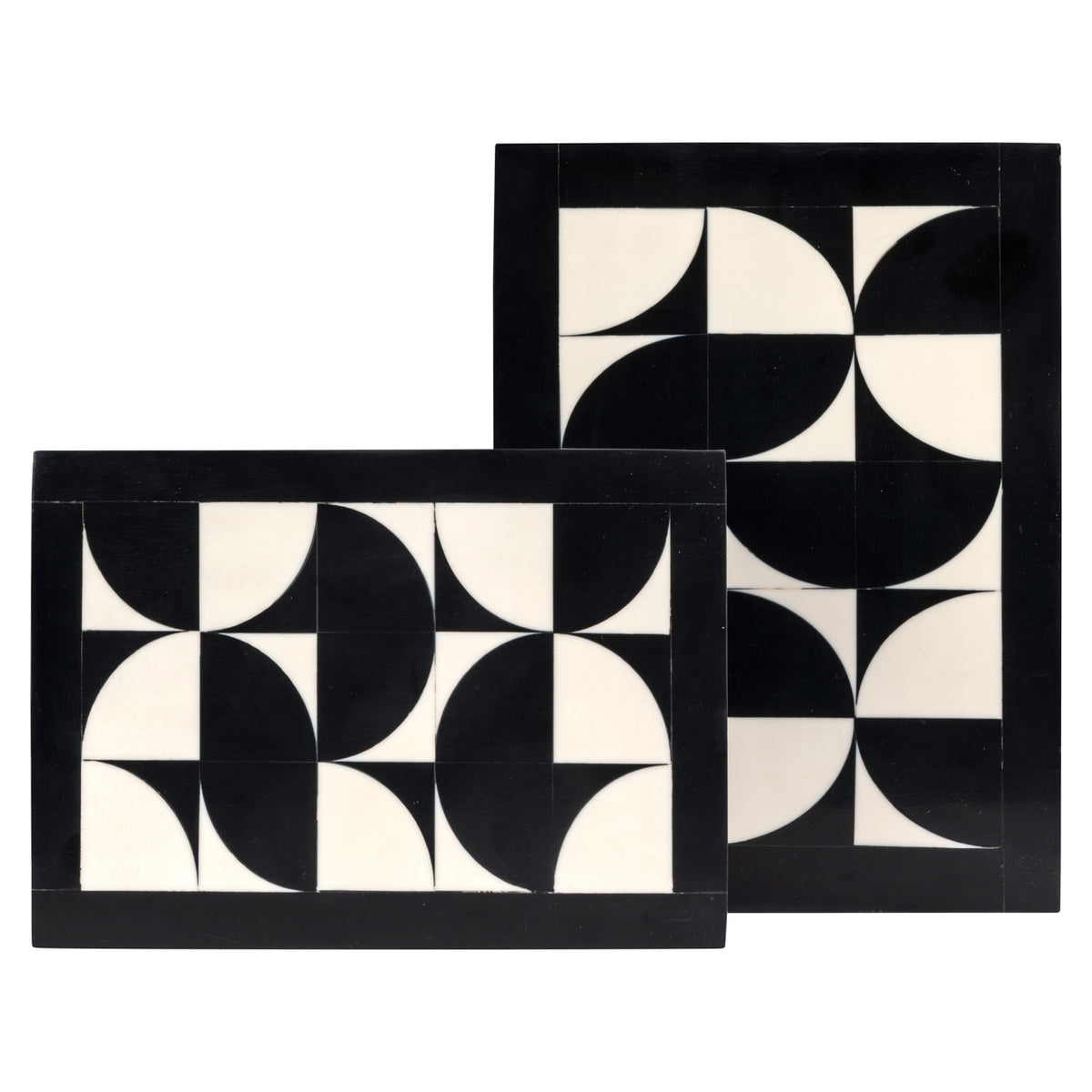 Richmond Möbel Aufbewahrungsbox Rae (Set von 2) black/white | 215802