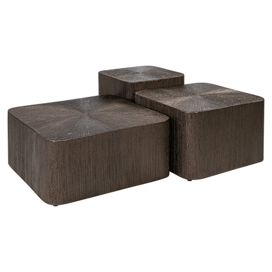 Richmond Möbel Couchtisch Cubes (Set von 3) brunzae | 215822