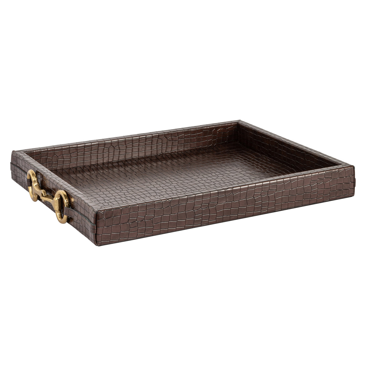 Richmond Möbel Tablett Banks dark brown | 215838