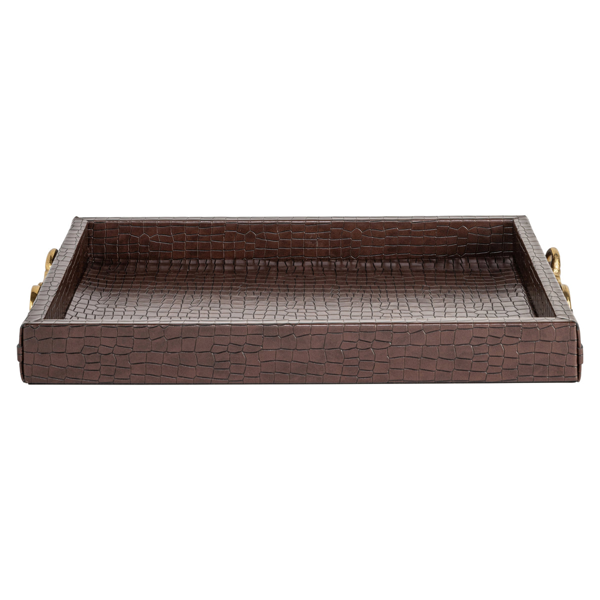 Richmond Möbel Tablett Banks dark brown | 215838