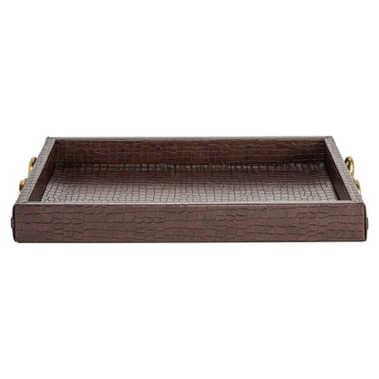 Richmond Möbel Tablett Banks dark brown | 215838