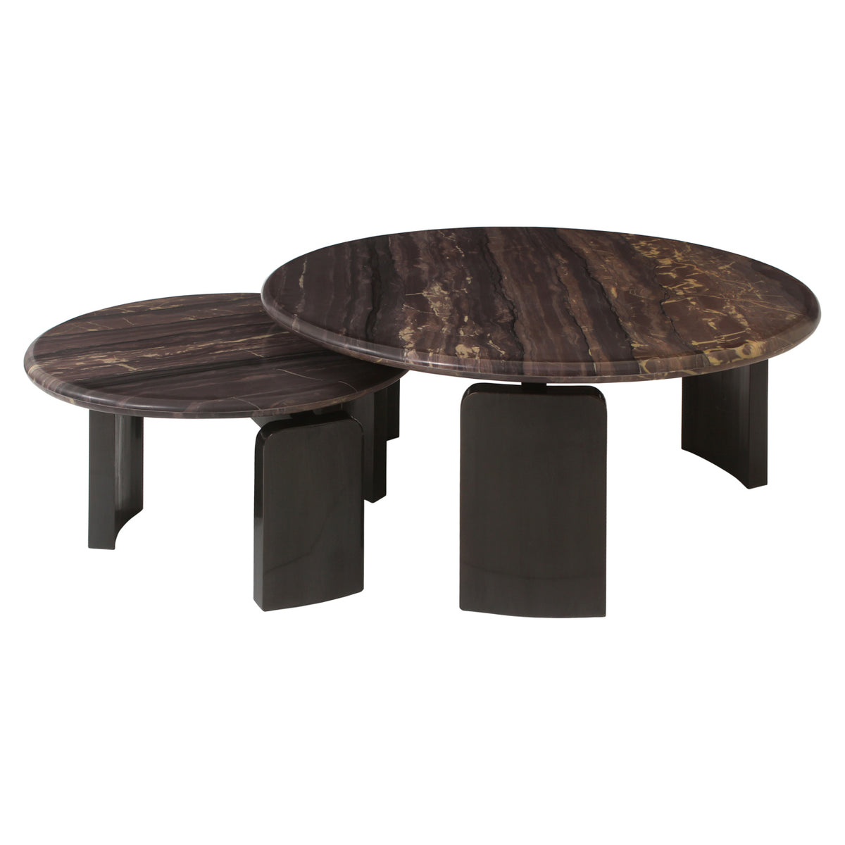 Richmond Möbel Couchtisch Menton (Set von 2) burgundy | 215873