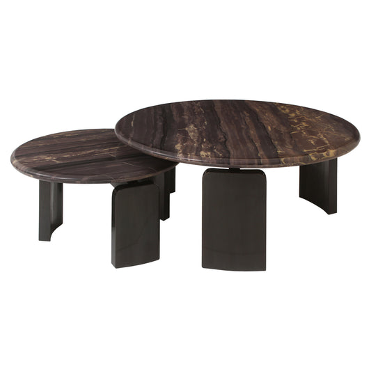 Richmond Möbel Couchtisch Menton (Set von 2) burgundy | 215873