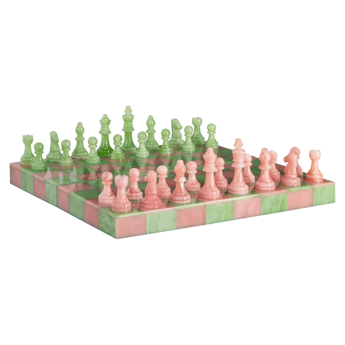 Richmond Möbel Dekoratives Spiel Azalea chessboard pink/green | 215894