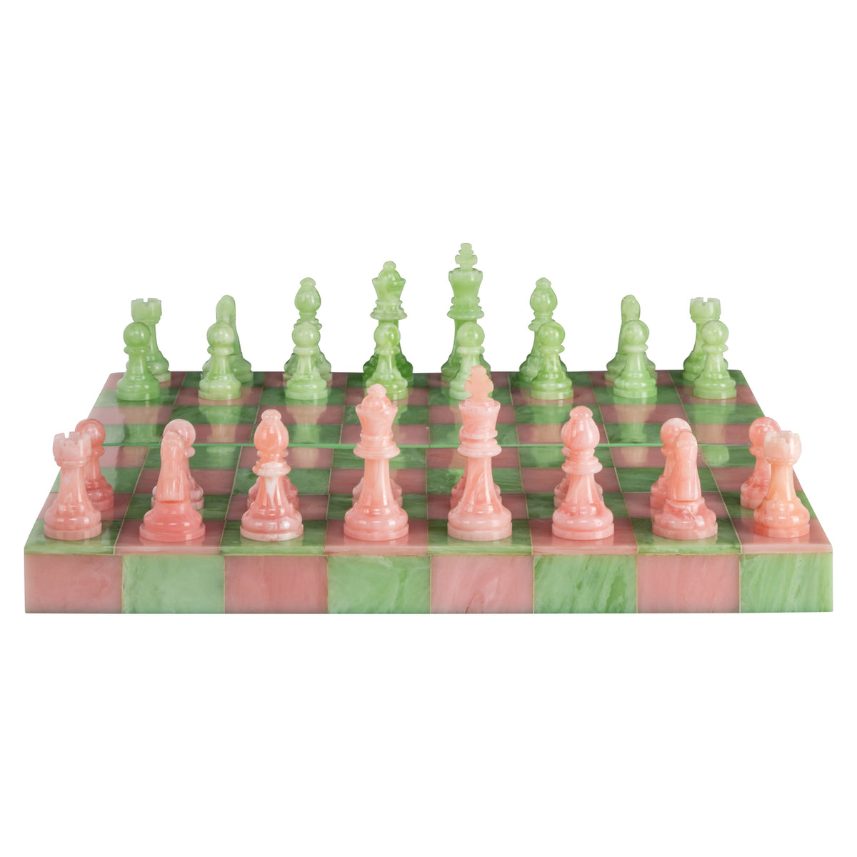 Richmond Möbel Dekoratives Spiel Azalea chessboard pink/green | 215894