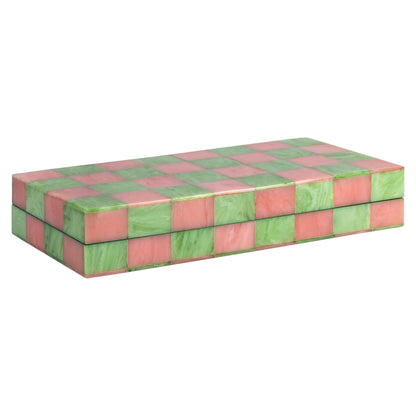 Richmond Möbel Dekoratives Spiel Azalea chessboard pink/green | 215894