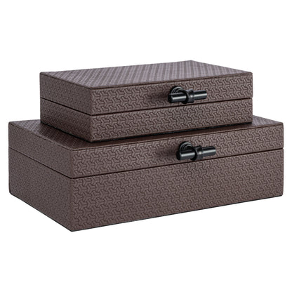 Richmond Möbel Aufbewahrungsbox Billie dark brown | 215923