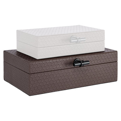 Richmond Möbel Aufbewahrungsbox Billie dark brown | 215924