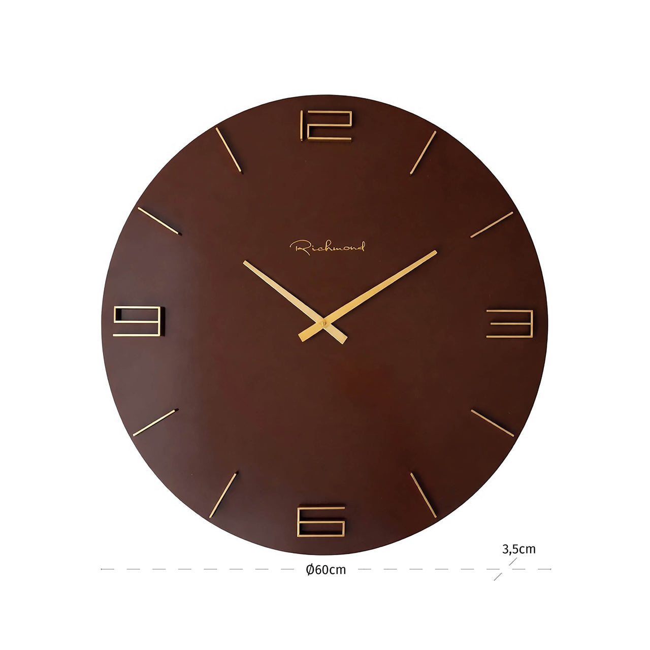 Richmond Möbel | Uhr Byram | Black-gold