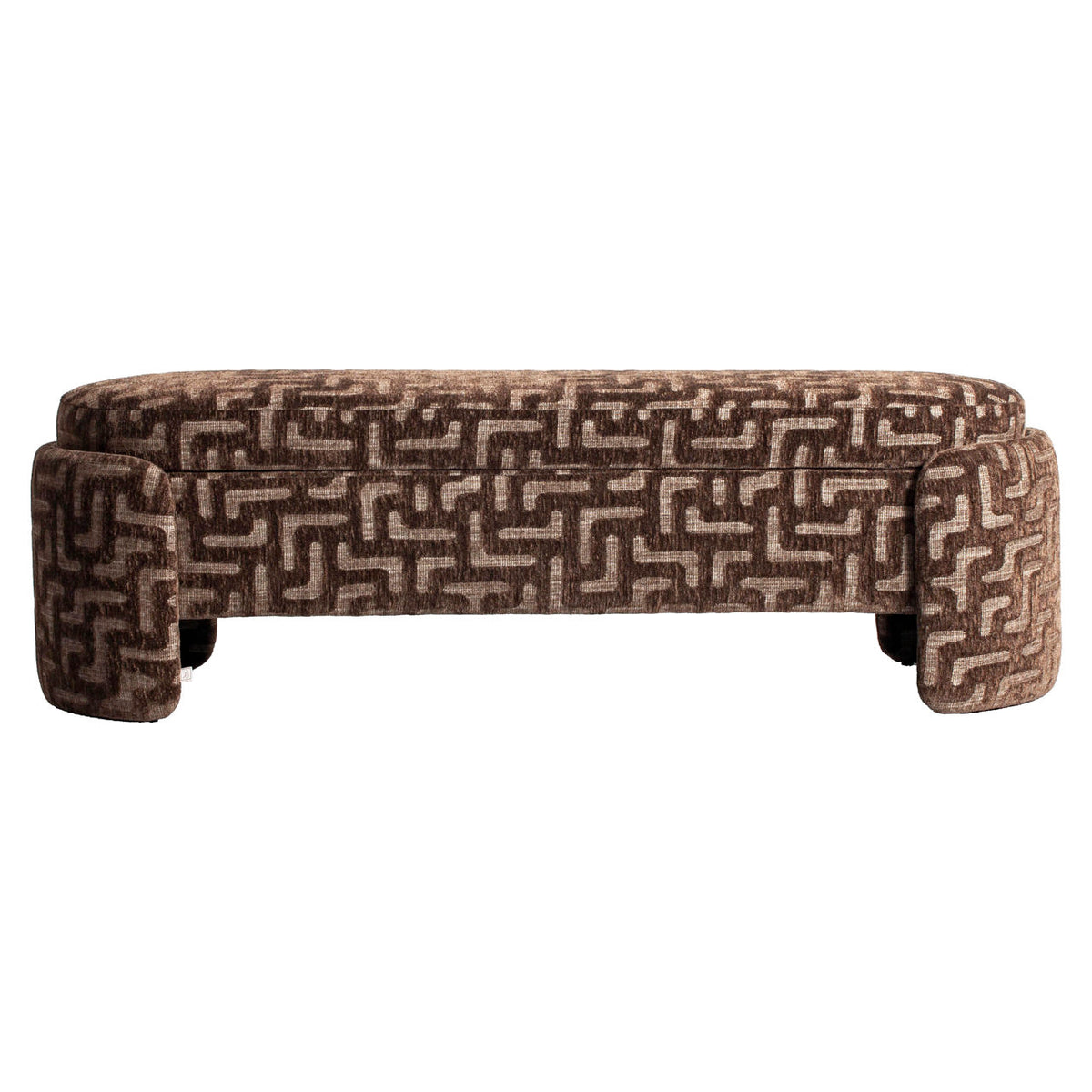 Richmond Möbel Bank Cupid with storage brown labyrinth | 216021