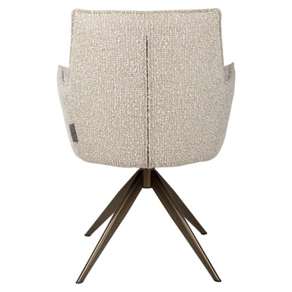 Richmond Möbel | Esszimmerstuhl Dakota drehbar with arm | Niagara-beige