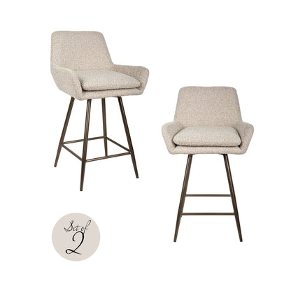 Richmond Möbel | Thekenstuhl Linsey (Set von 2) | Niagara-beige